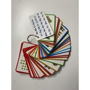 Pre K Kindergarten Homeschool Matching Flashcards Math Reading Shapes